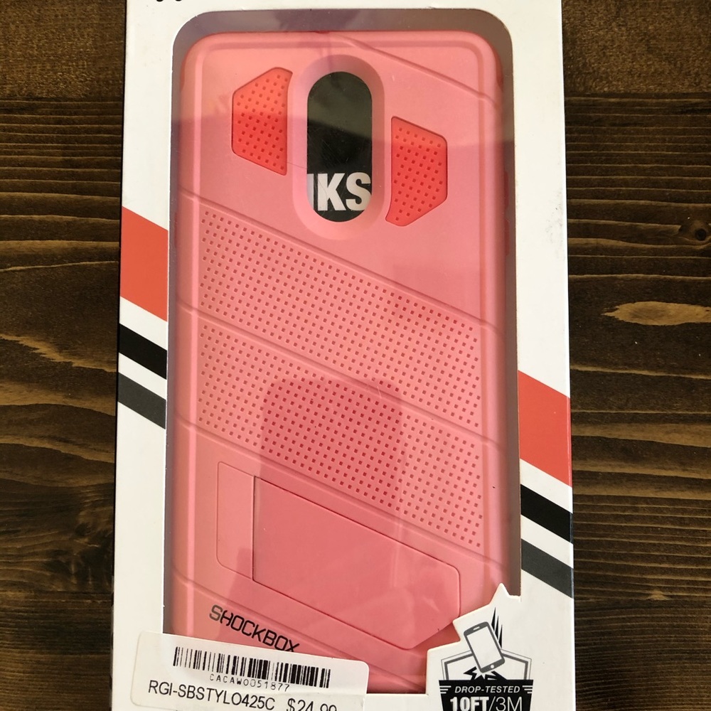 Shock box phone case for LG Stylo 4